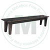 Oak Dakota Bench 14''D x 72''W x 18''H With Four Legs