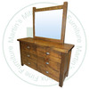 Pine Frontier Dresser 62''W x 36''H x 20''D With 6 Drawers