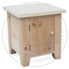 Oak Dakota End Table 22''D x 22''W x 23.5''H With 1 Door