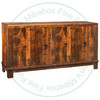 Maple Barrelworks Sideboard 70''W x 36.25''H x 18.5''D With 4  Wood Doors