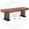 Oak Barrelworks Pedestal Bench 16''D x 72''W x 18''H With Wood Seat