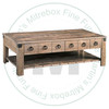 Oak Barrelworks Coffee Table 54''W x 18''H x 28''D