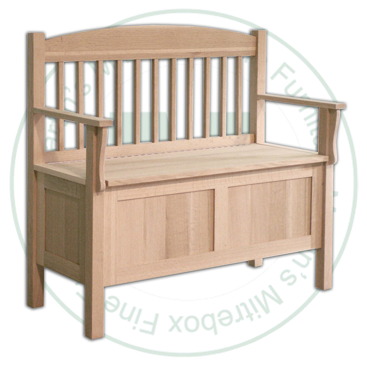 Maple Mission SpIndle Bench