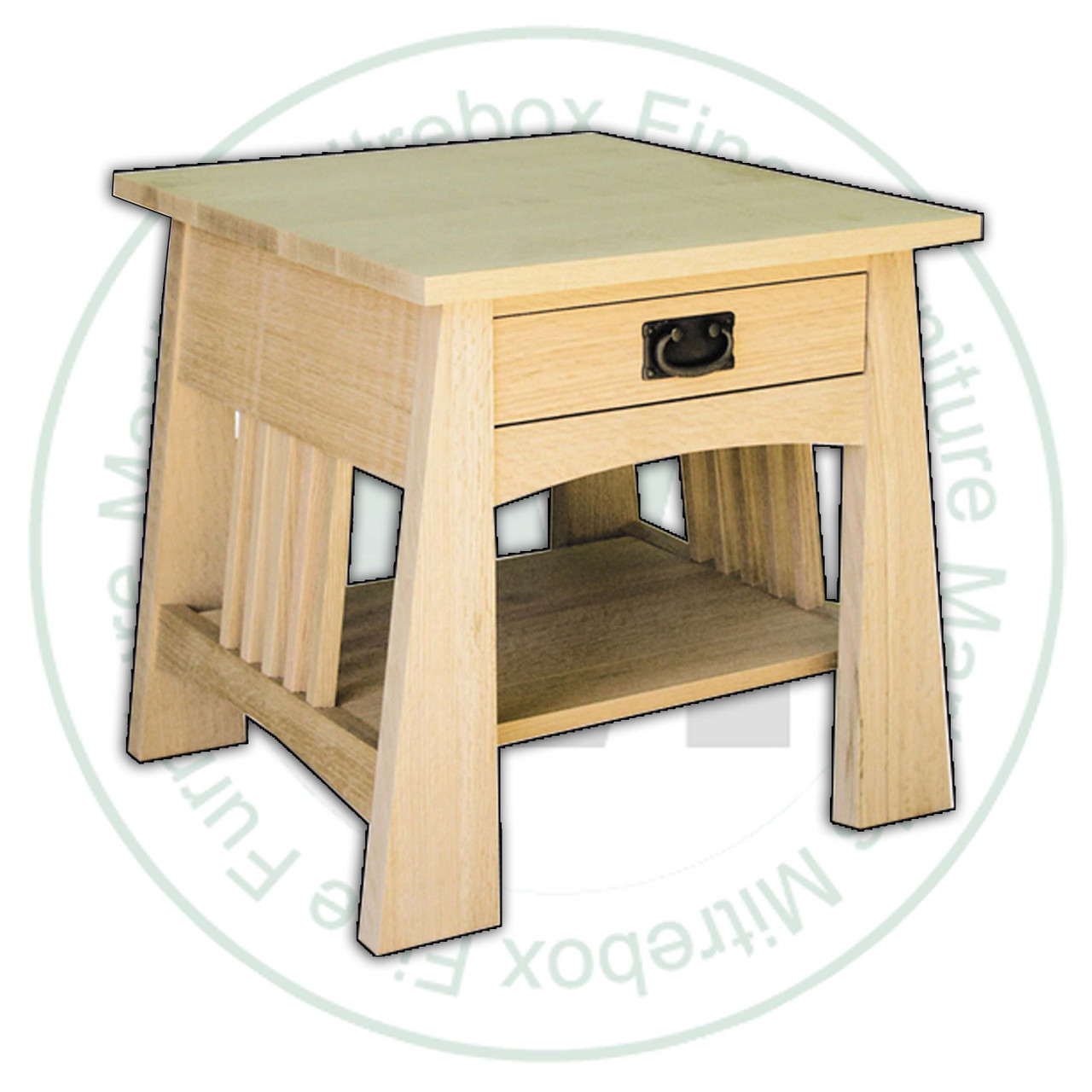 Maple Mission Horizon End Table 21''W x 38''H x 17''D