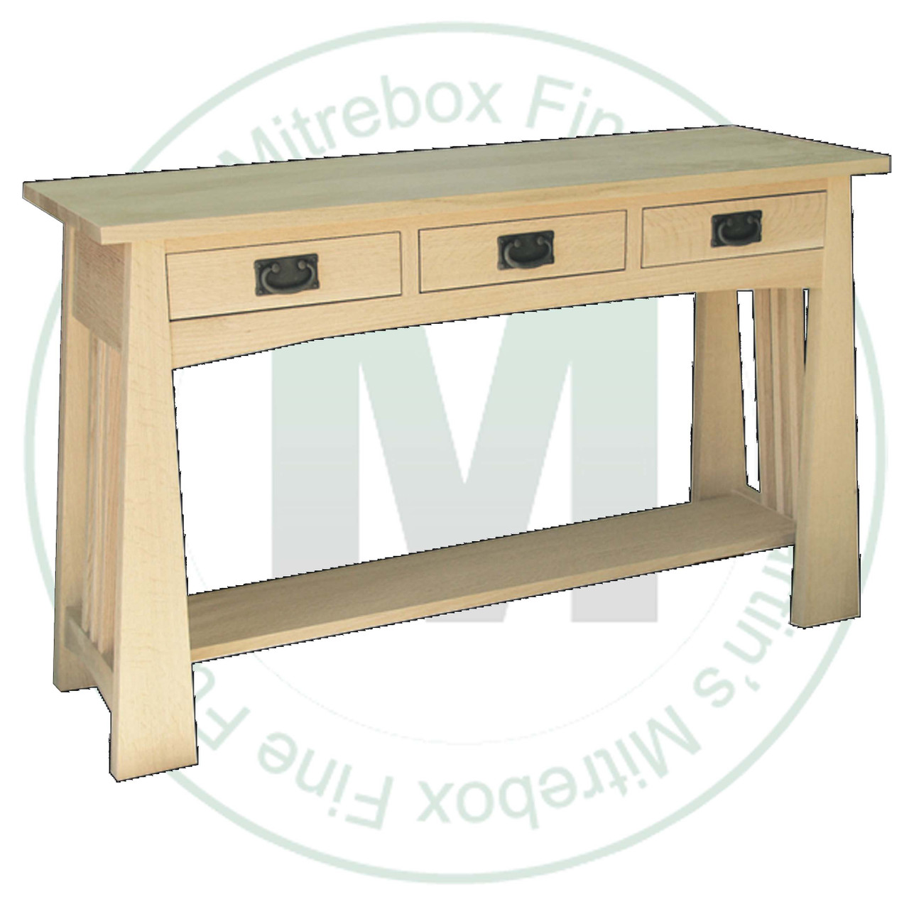 Maple Mission Horizon Sofa Table 48''W x 30''H x 16''D