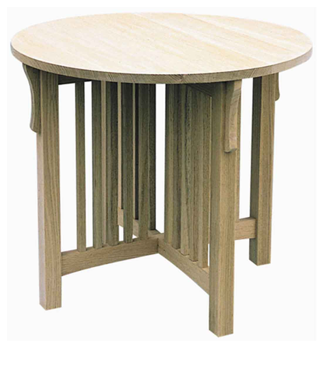 Maple Mission Horizon Round Parlor Table