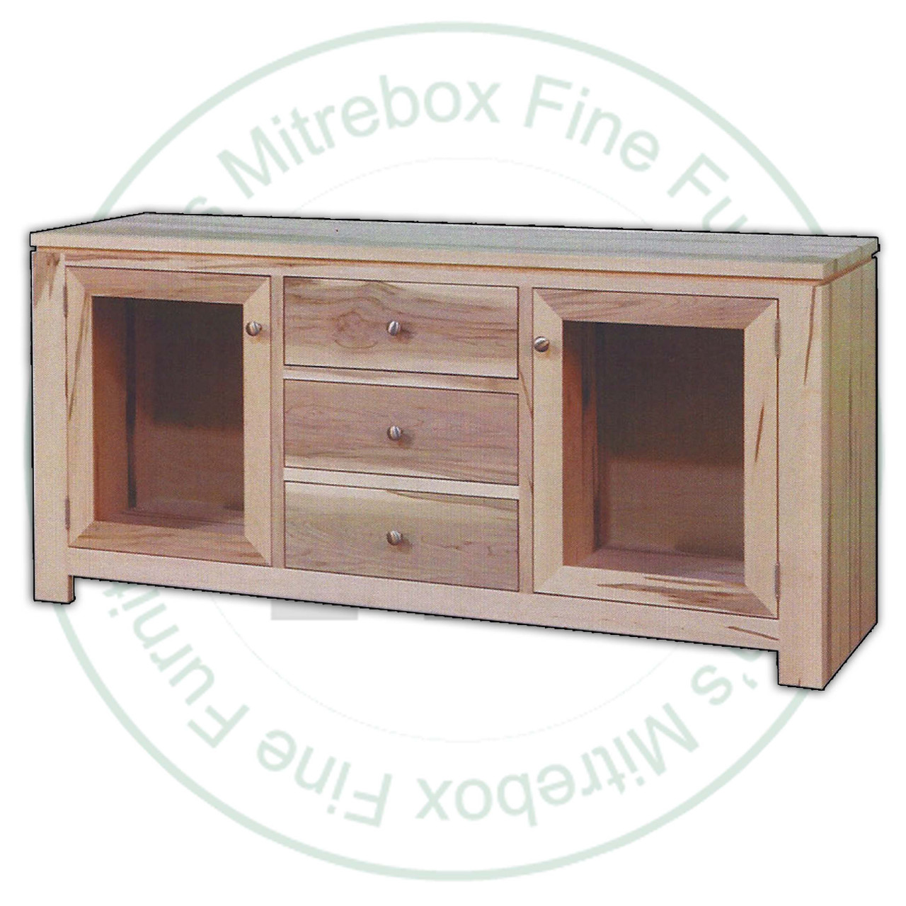 Maple New Port 2 Door 3 Drawer HDTV Entertainment Cabinet