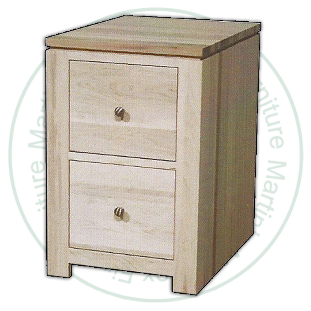 Maple New Port 2 Drawer Filing Cabinet