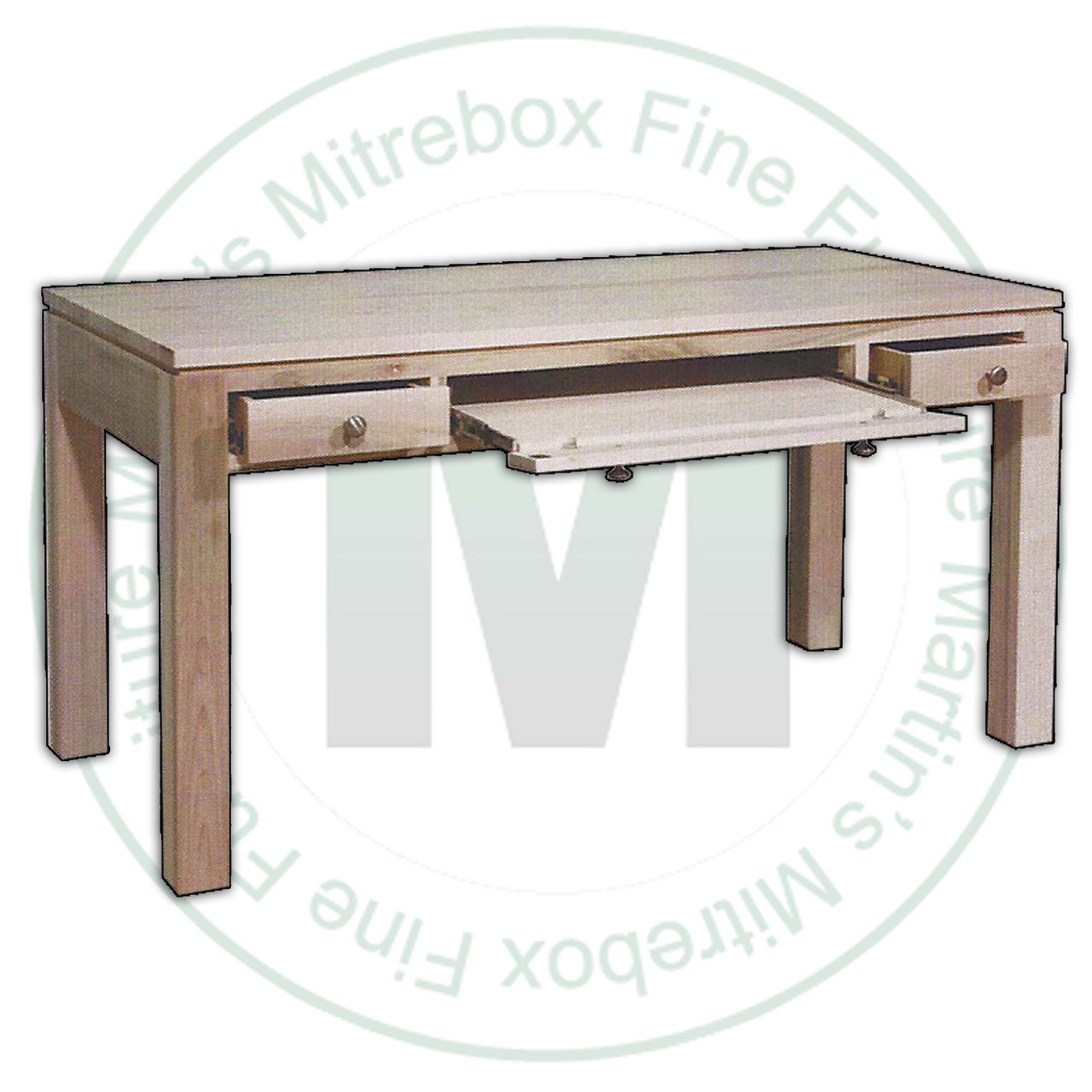 Maple New Port 2 Drawer Computer Desk