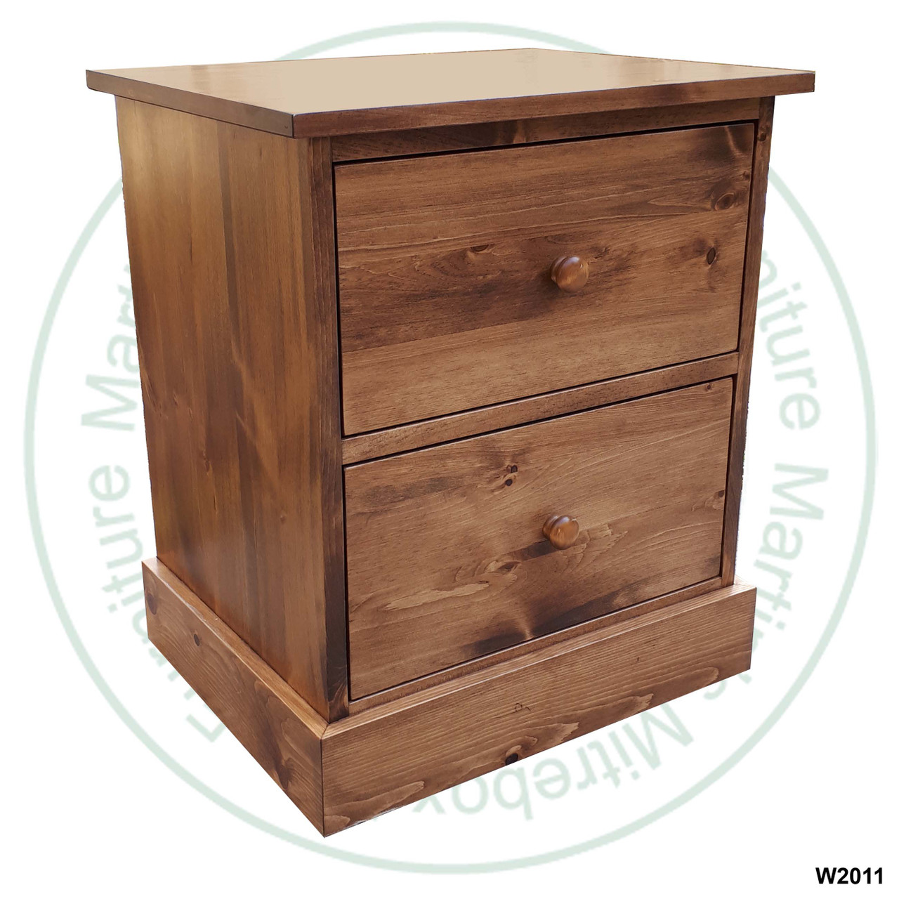 Maple Cottage Night Stand 20''W x 28''H x 19''D With 2 Drawers