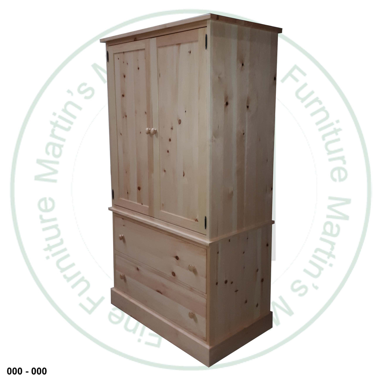 Maple Cottage 2 Piece Armoire 40''W x 73''H x 23''D