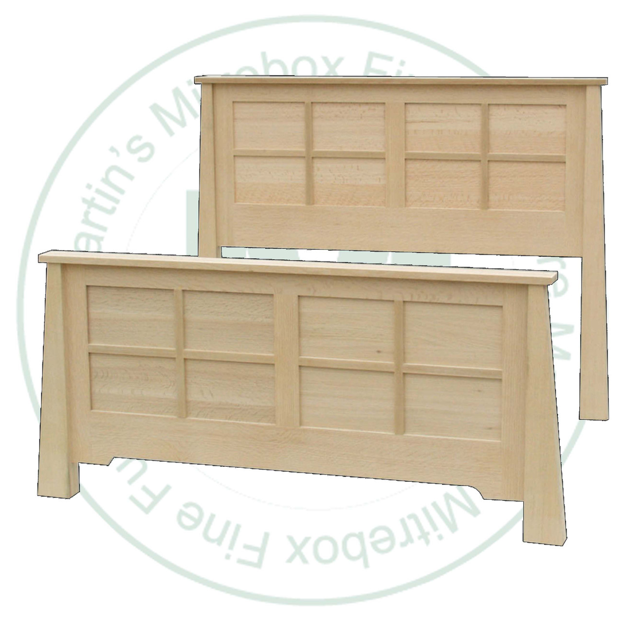 Pine Mission Horizon Double Panel Bed