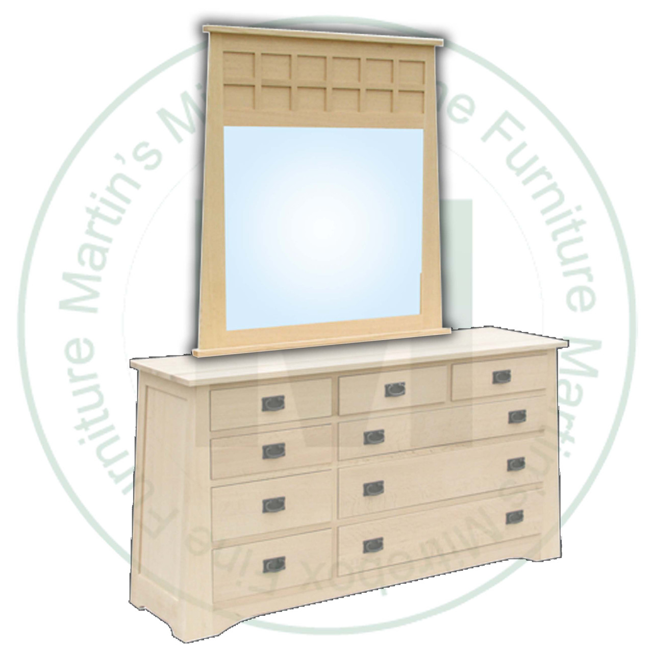 Oak Mission Horizon Landscape Mirror