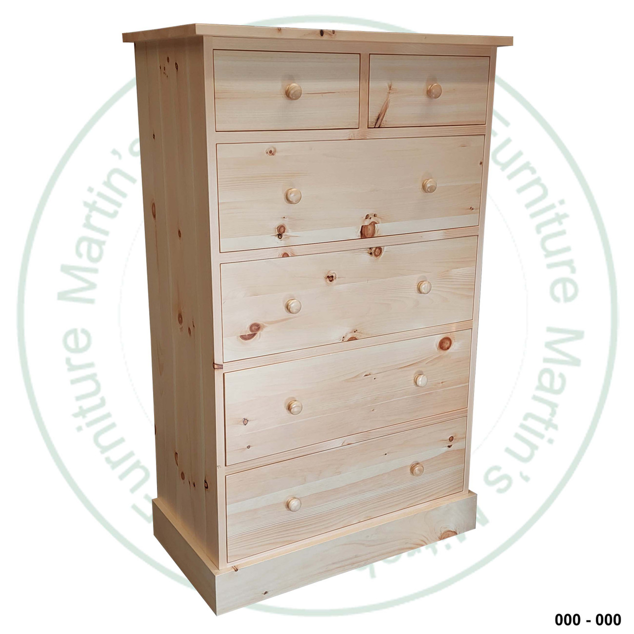 Oak Cottage Chest Of Drawers 36''W x 58''H x 19''D