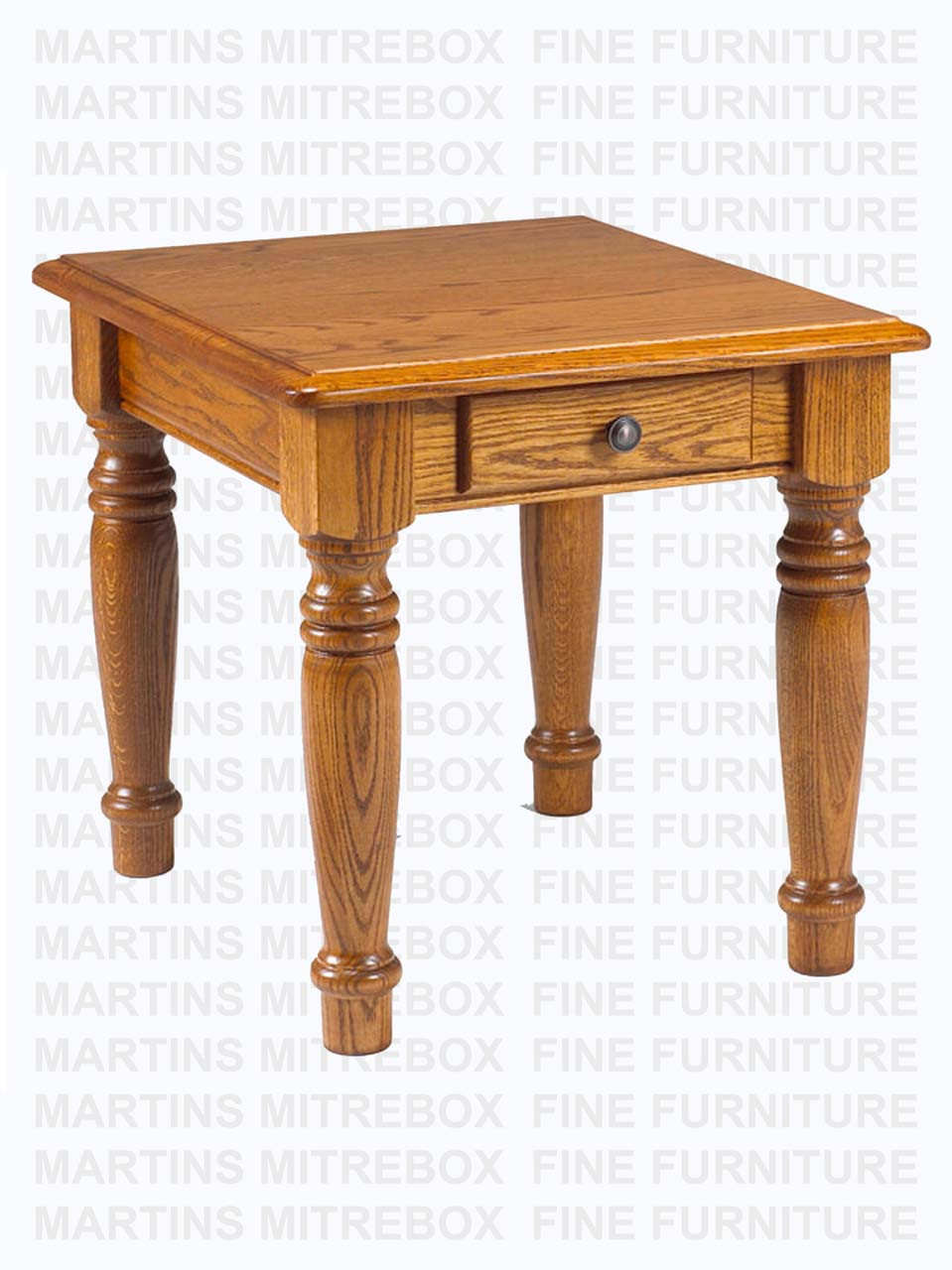 Maple Country Lane End Table With 1 Drawer  28''D x 24''W x 24''H