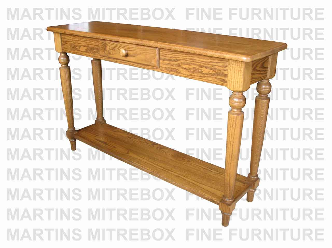 Maple Country Lane Hall Table With Drawer And Shelf 14''D x 48''W x 30''H