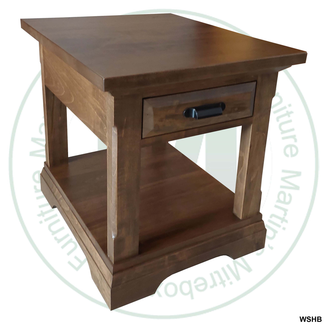 Oak Chateau End Table 20''W x 22''H x 24''D With 1 Drawer