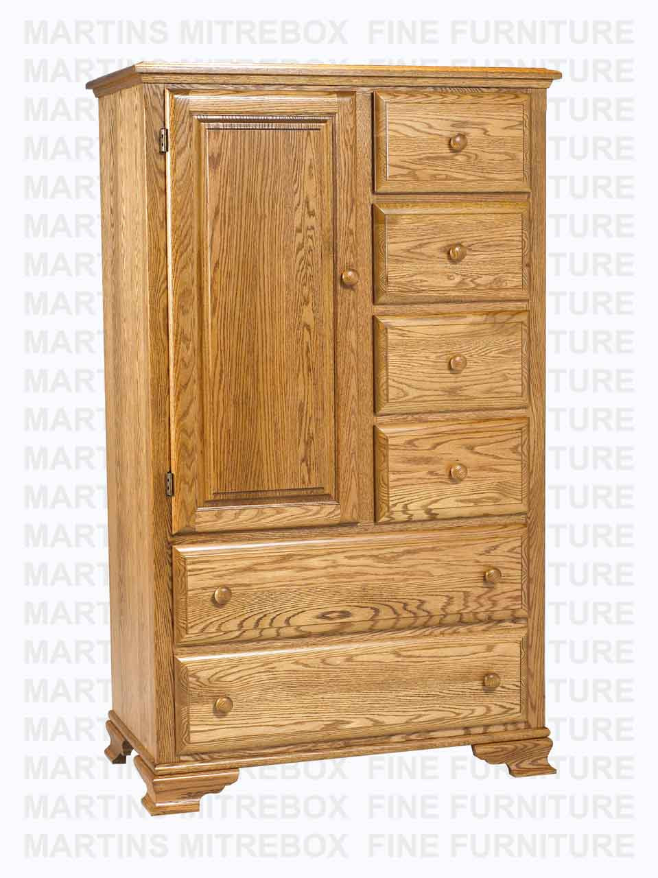 Oak Country Lane Ladies Change Chest 21''D x 38''W x 64''H