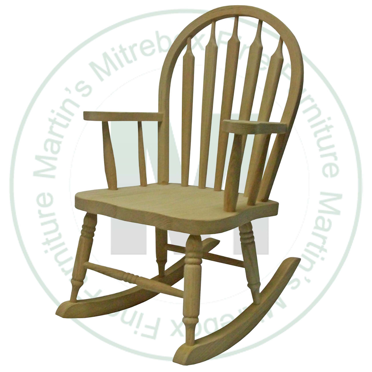 Maple Hoop Back Kids Rocker