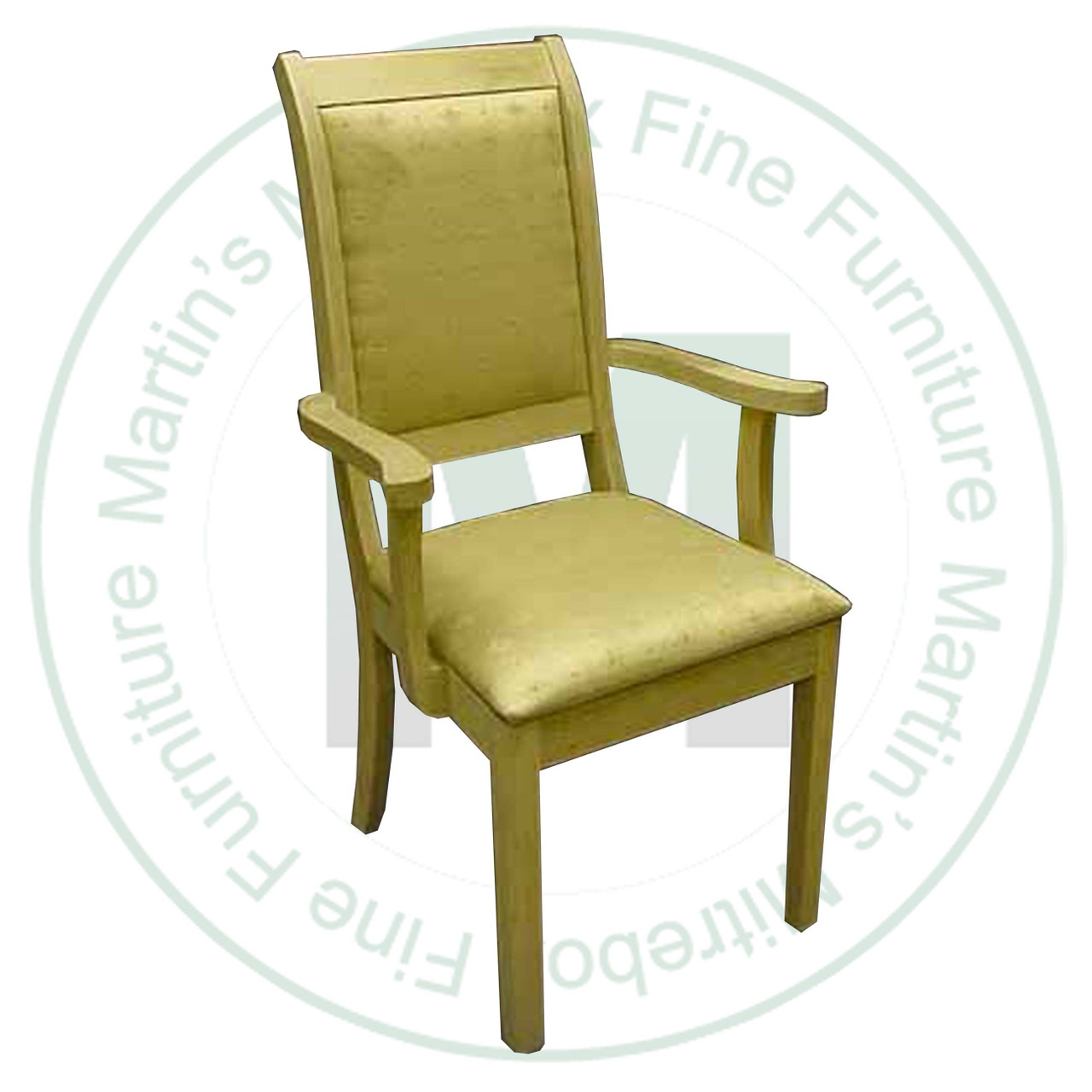 Maple Sleigh Arm Chair