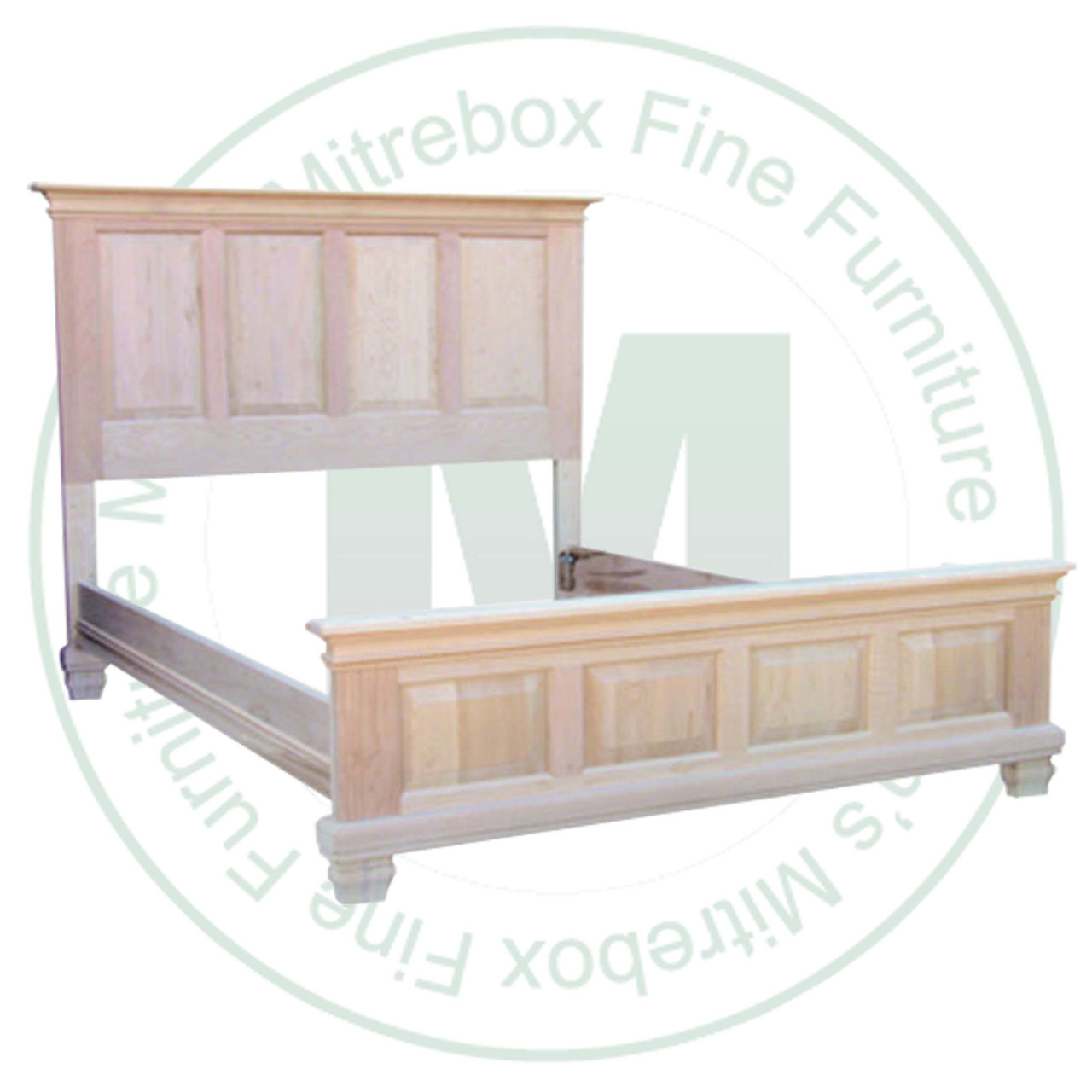 Maple Florentino Double Bed With Low Footboard