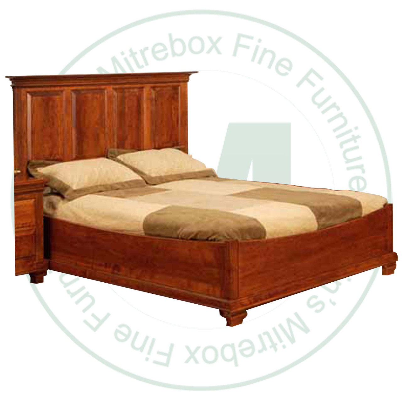 Maple Florentino Queen Panel Boat Bed