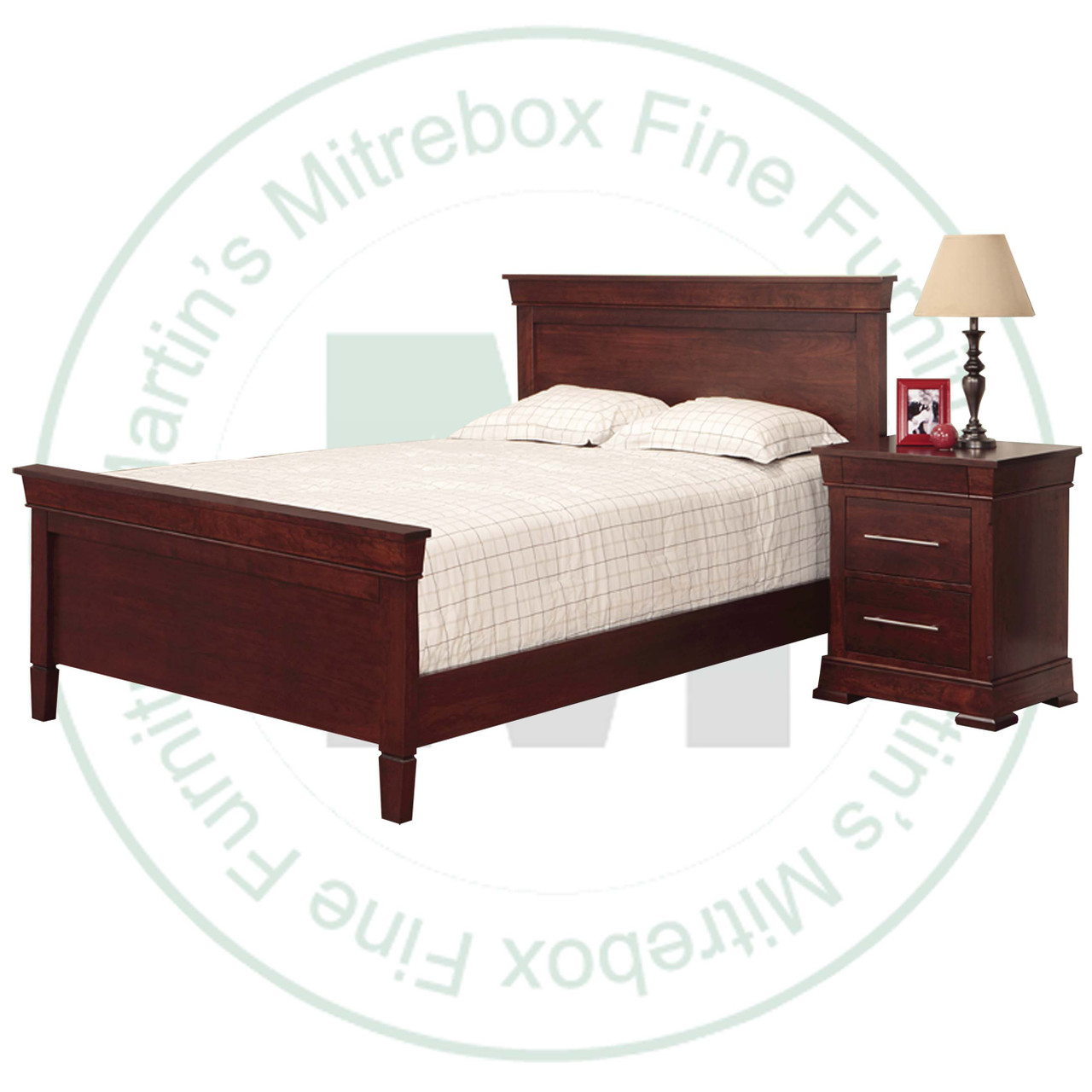 Oak Kensington Single Bed With High Footboard