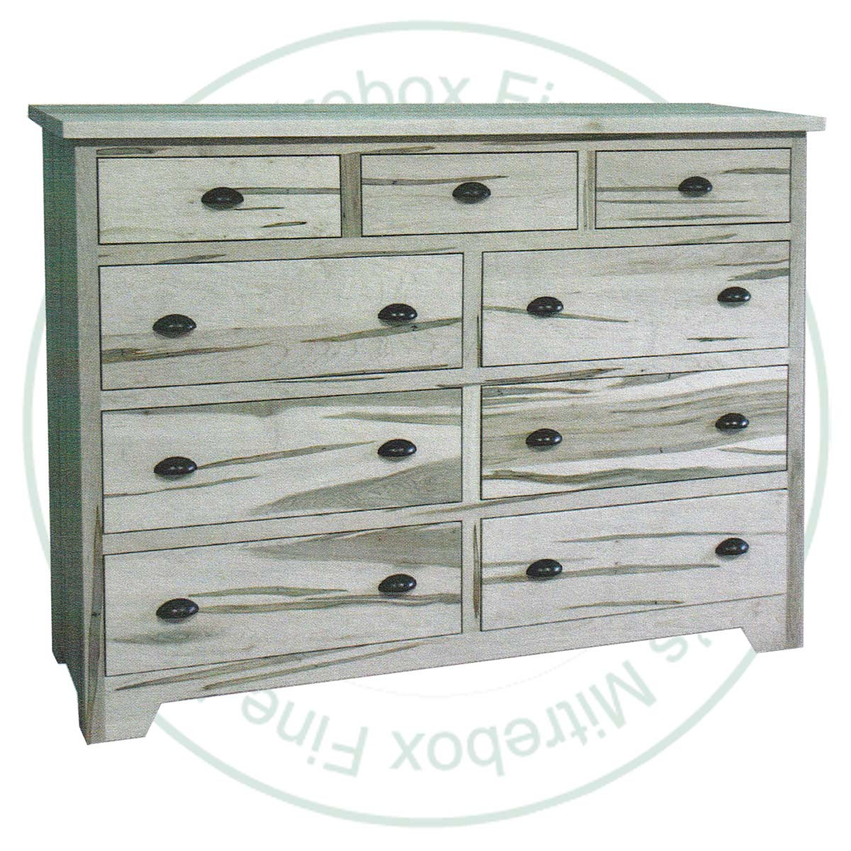 Maple Lakeport 9 Drawer Dresser
