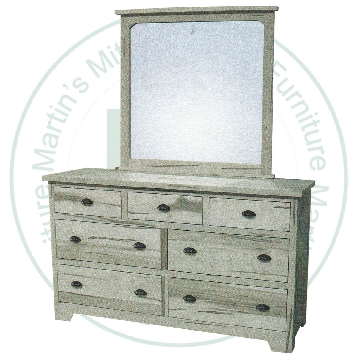 Oak Lakeport Landscape Mirror