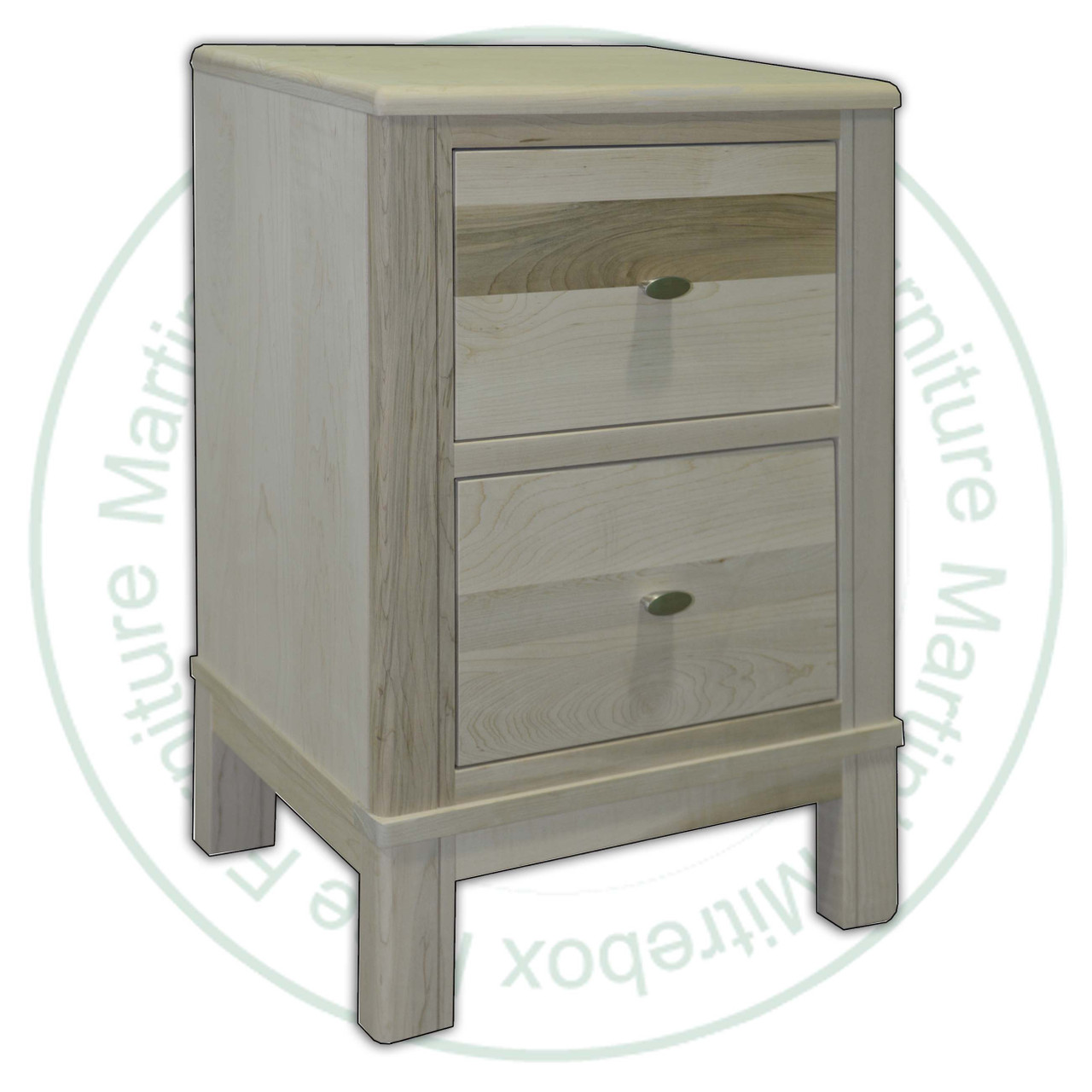 Oak Urbana Night Stand 20''W x 29''H x 14''D With 2 Drawers