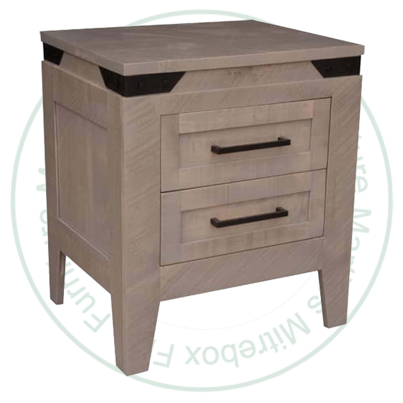 Maple Kenora Nightstand 19''D x 24''W x 26''H With 2 Drawers
