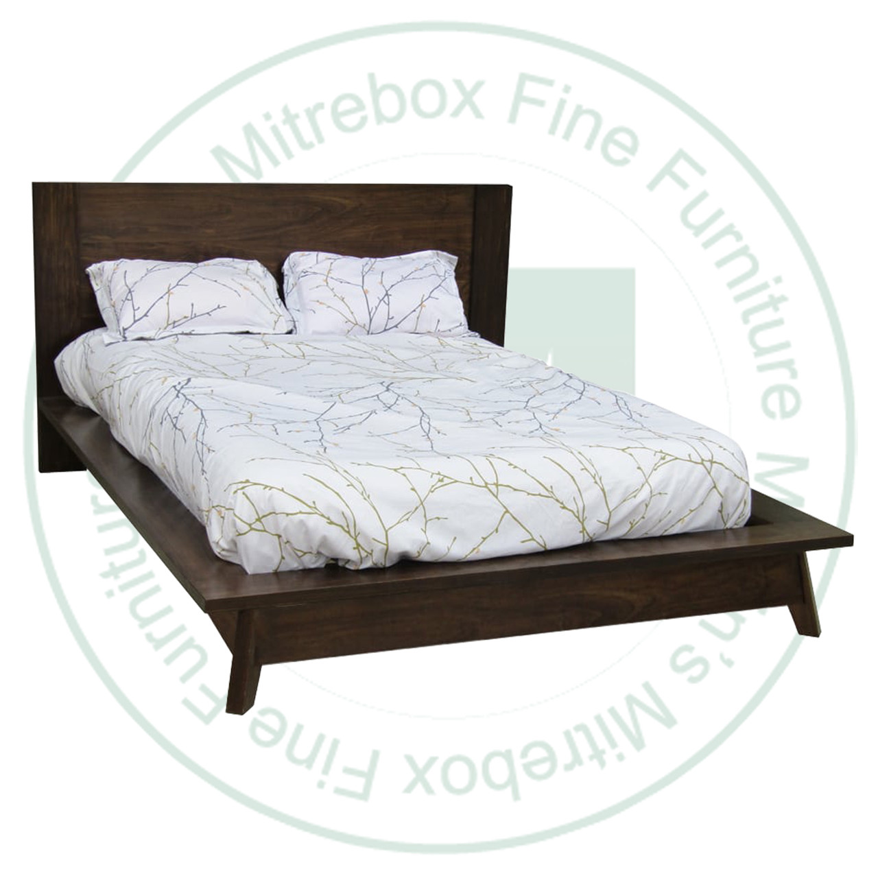 Pine Queen Avenue Bed 40'' Headboard 11.5'' Base