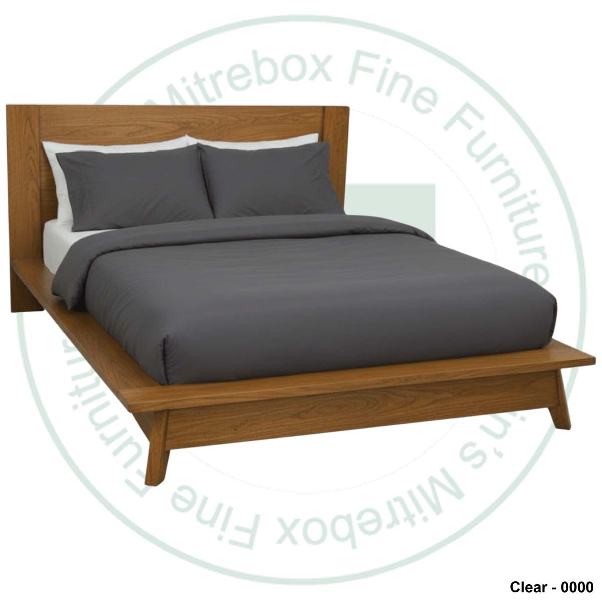 Oak Single Avenue Bed 40'' Headboard 11.5'' Base