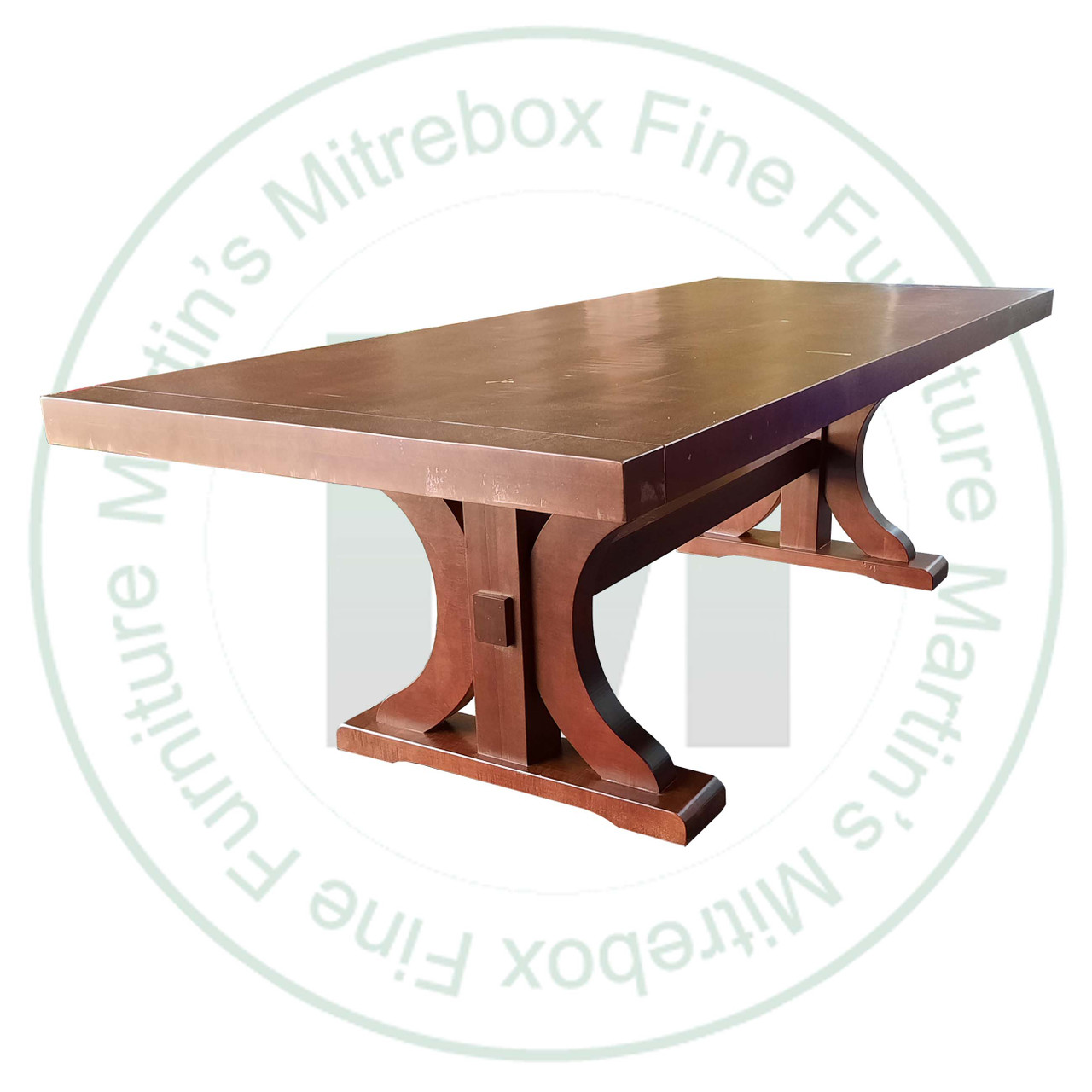 Oak Renoa Solid Top Double Pedestal Table 48'' Deep x 84'' Wide x 30'' High