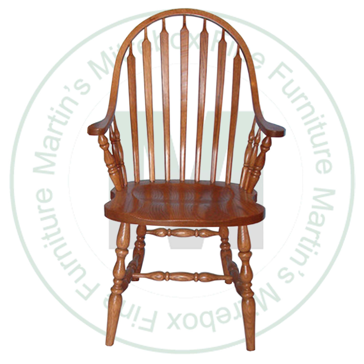 Maple Plain Deep Seat Arm Chair Has Wood Seat