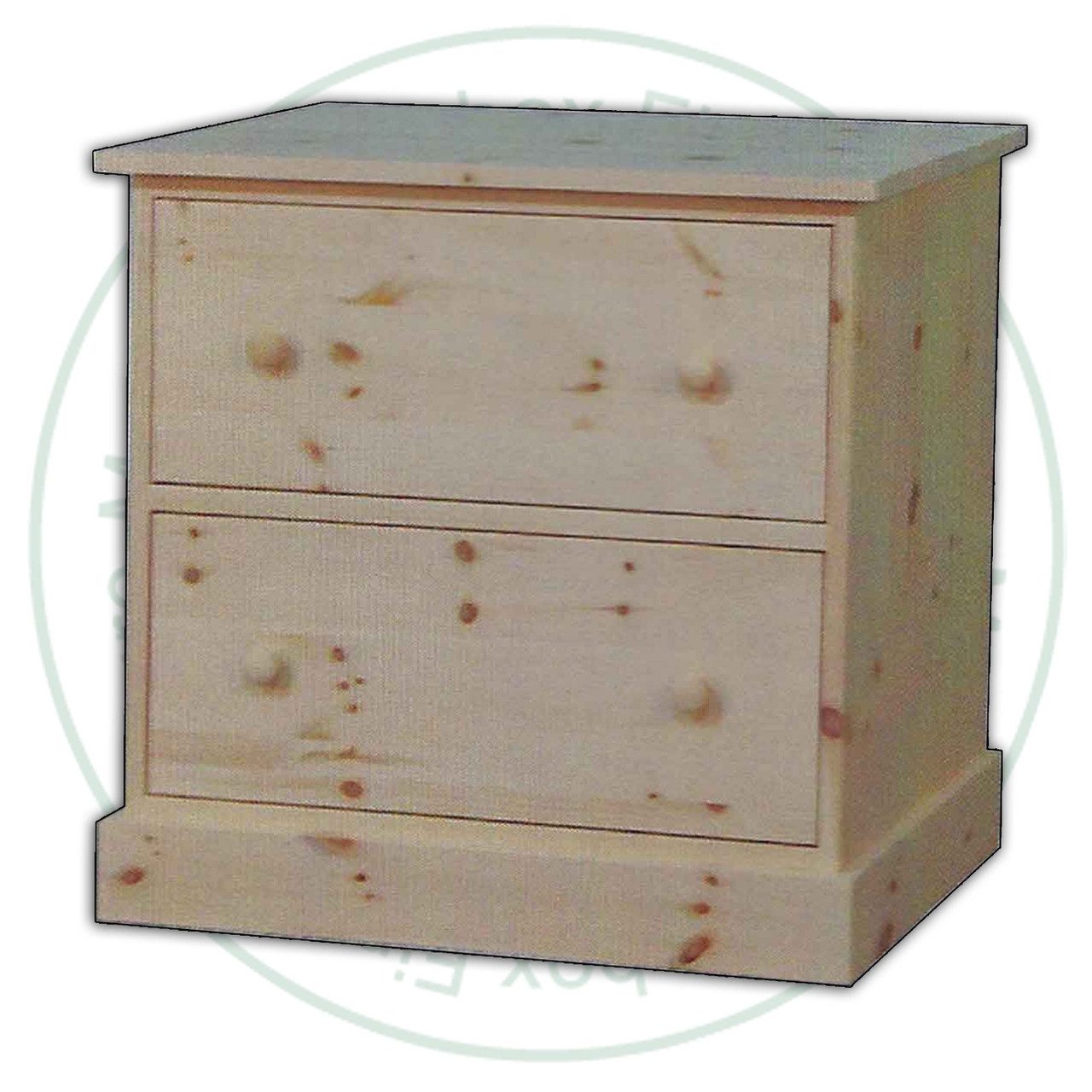 Oak Cottage Lateral Filing Cabinet 32''W x 30''H x 21''D With 2 Drawers