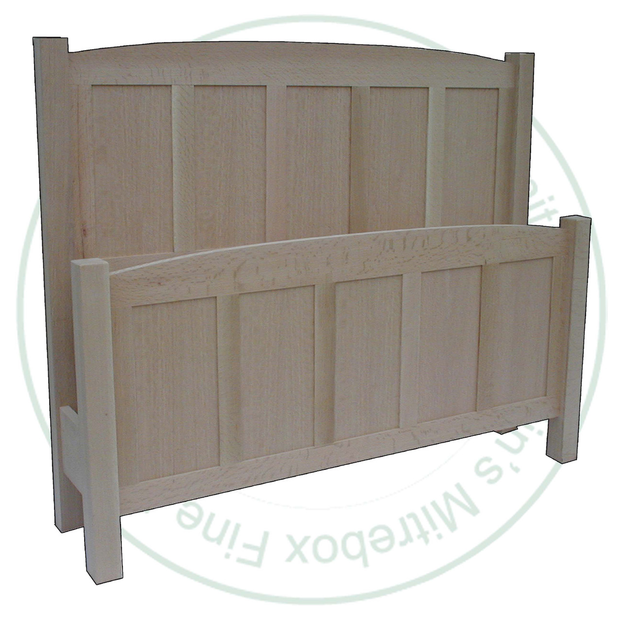 Pine King Round Top Mission Bed Headboard