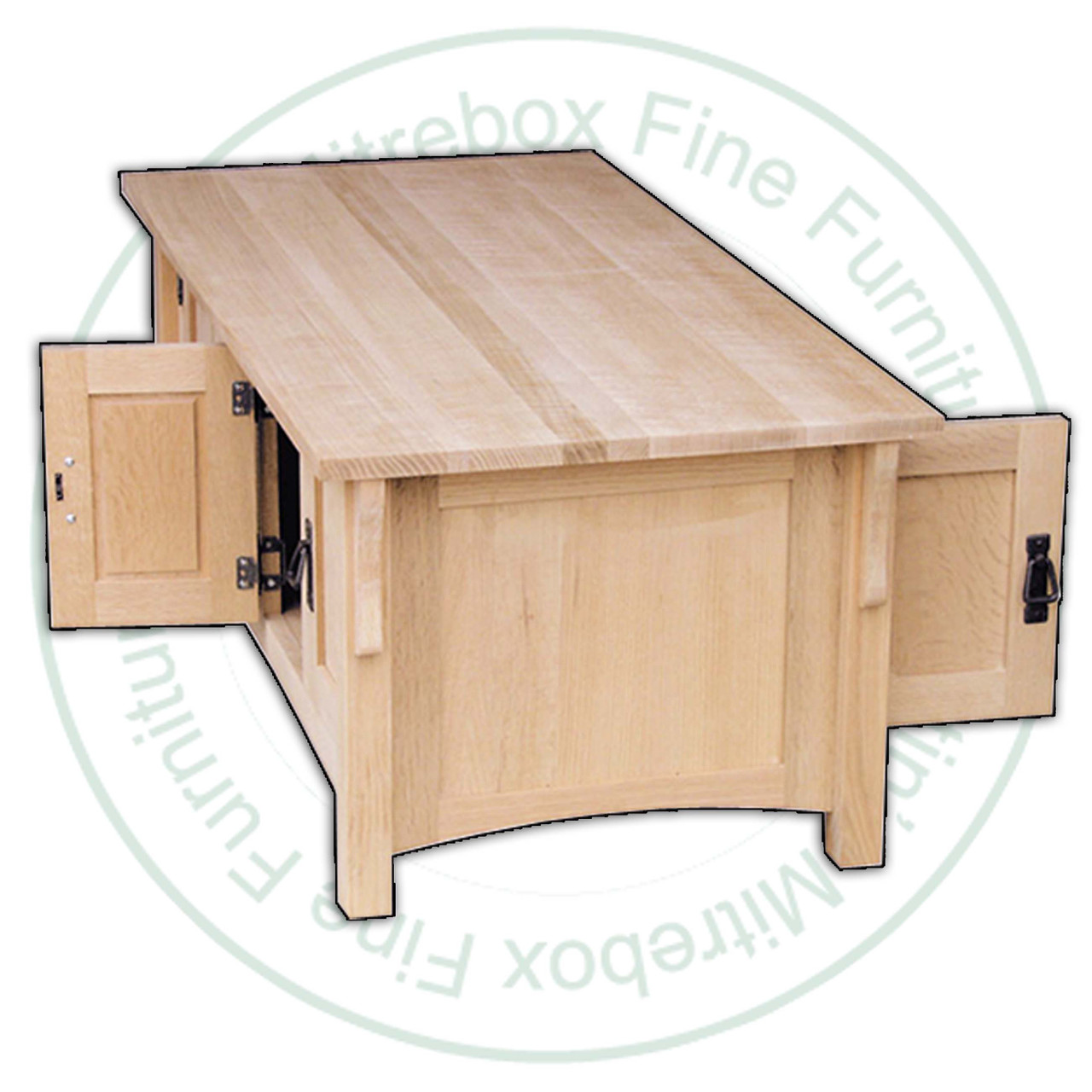 Wormy Maple Mission 8 Door Coffee Table