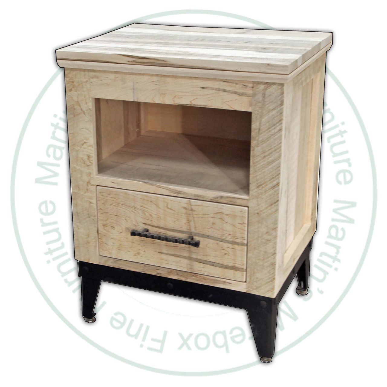 Wormy Maple Lexington Night Stand 24''W x 32''H x 19''D With Drawer