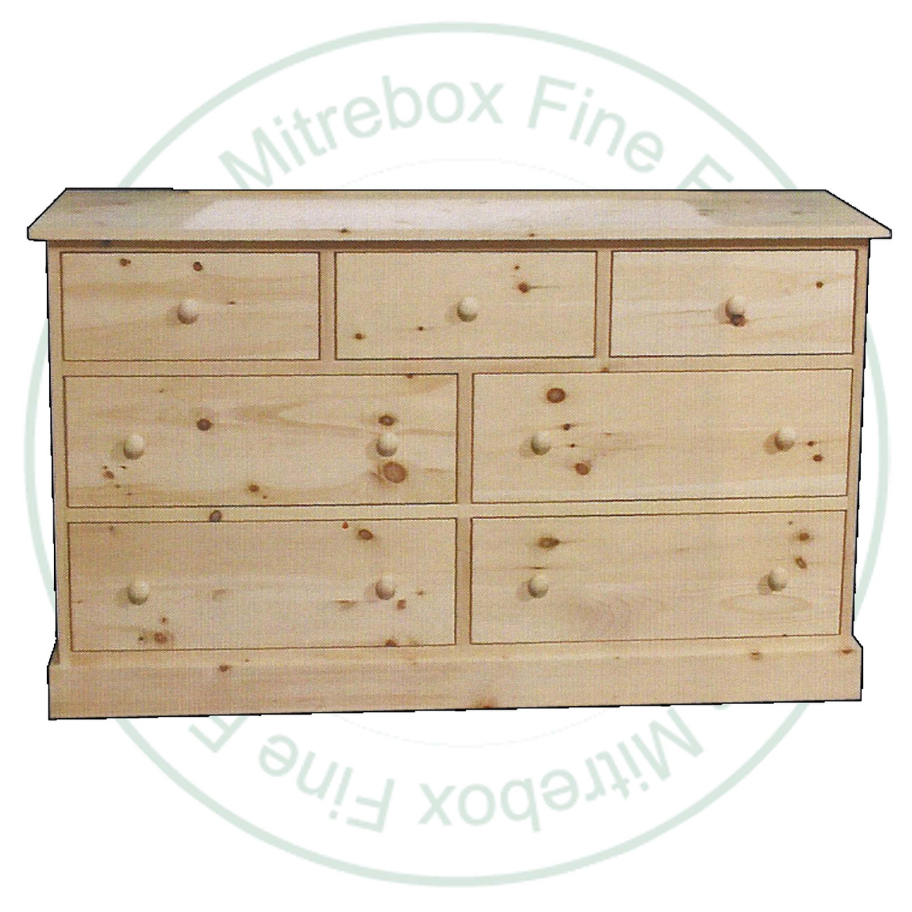 Wormy Maple Cottage Dresser 62''W x 37''H x 19''D