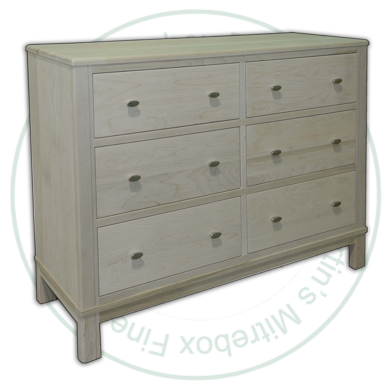 Pine Urbana 6 Drawer Dresser 54''W x 37''H x 19''D