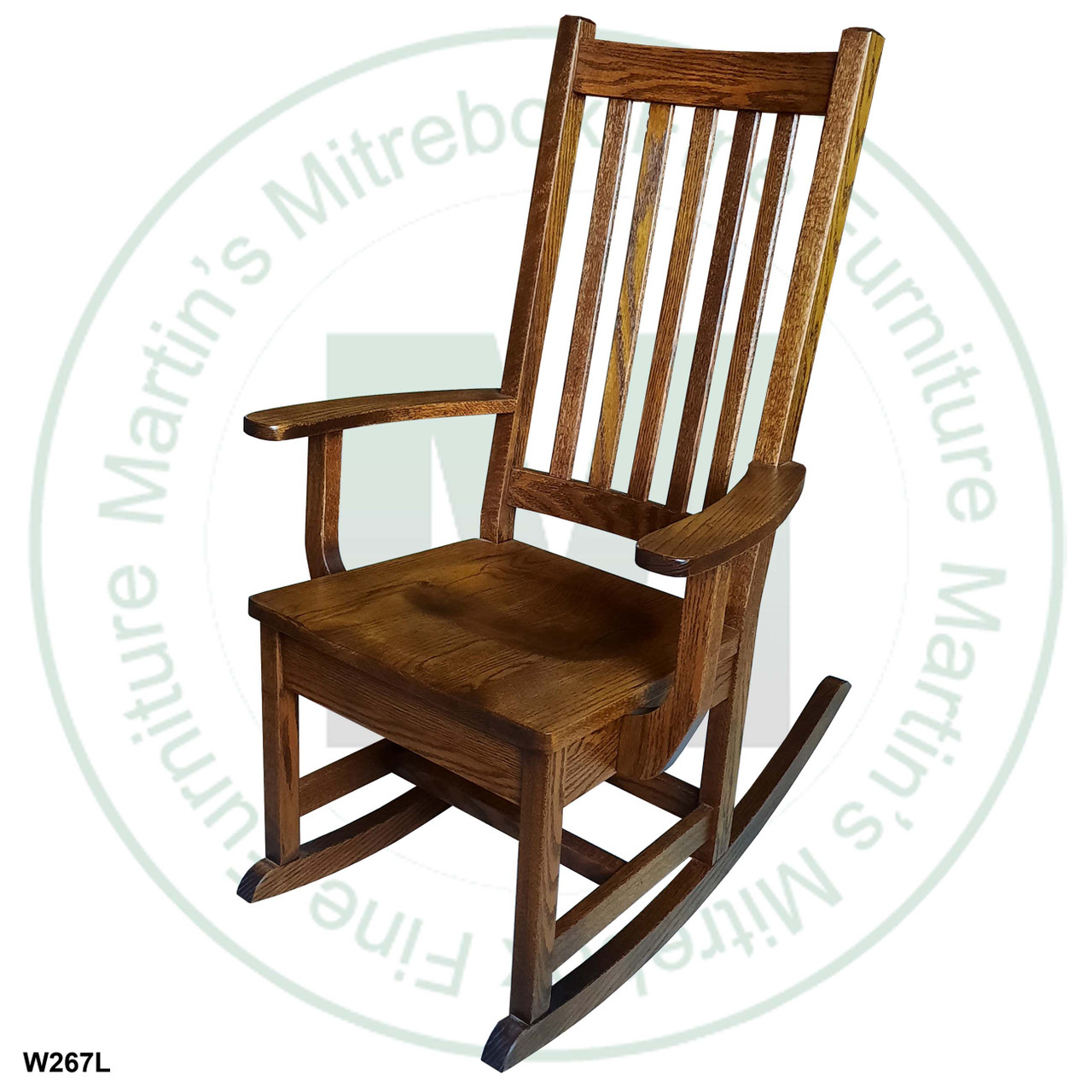 Pine Shaker Rocker 16.5''D x 39''H x 24.5''W