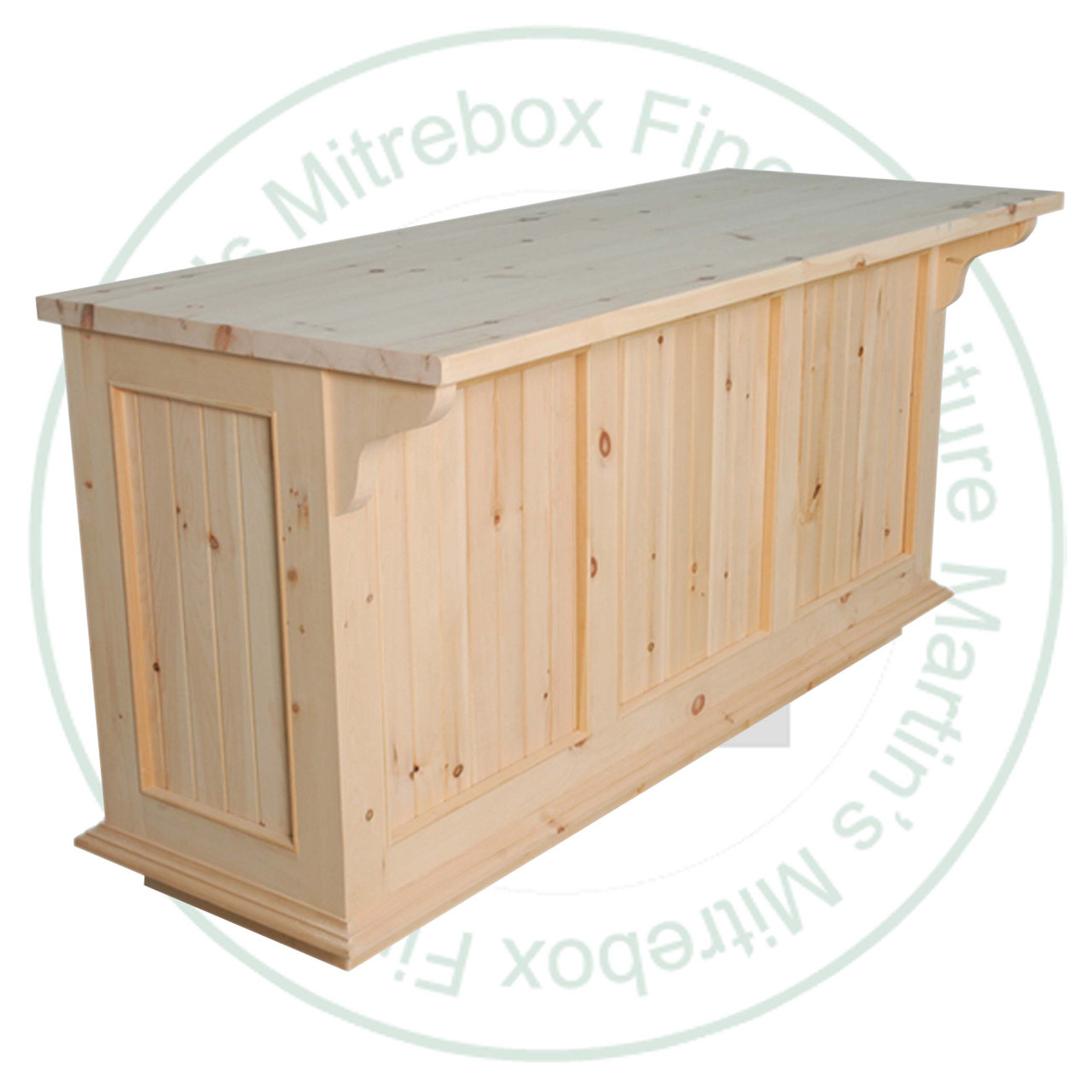 Pine Simplicity Island 30''D x 72''W x 36''H With 3 Doors