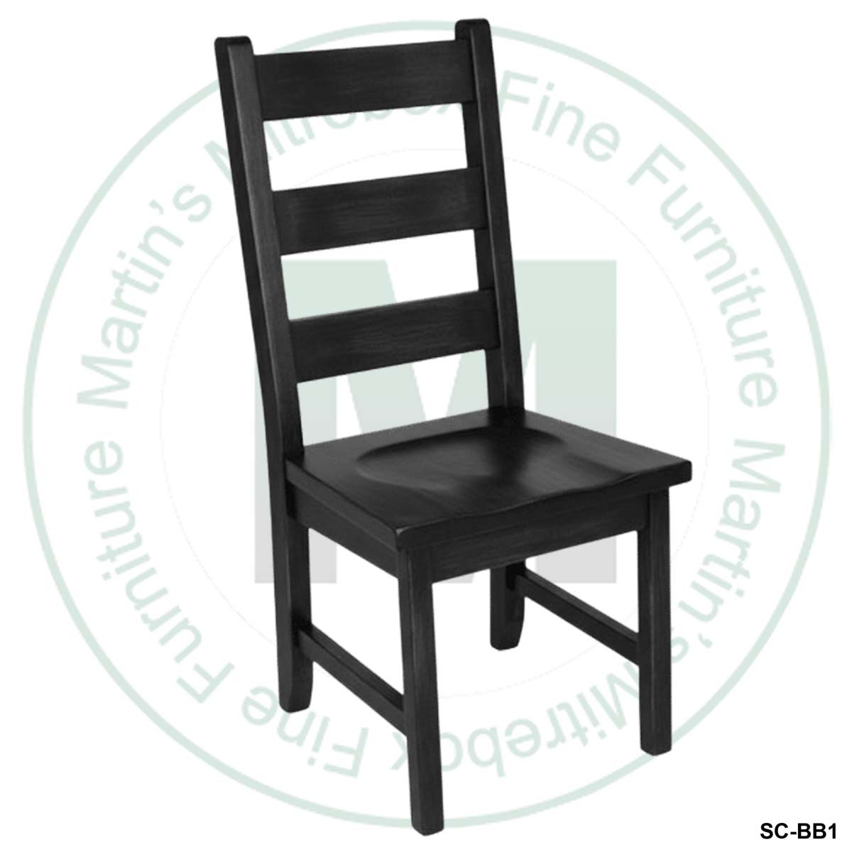 Pine Dakota Ladder Back Side Chair