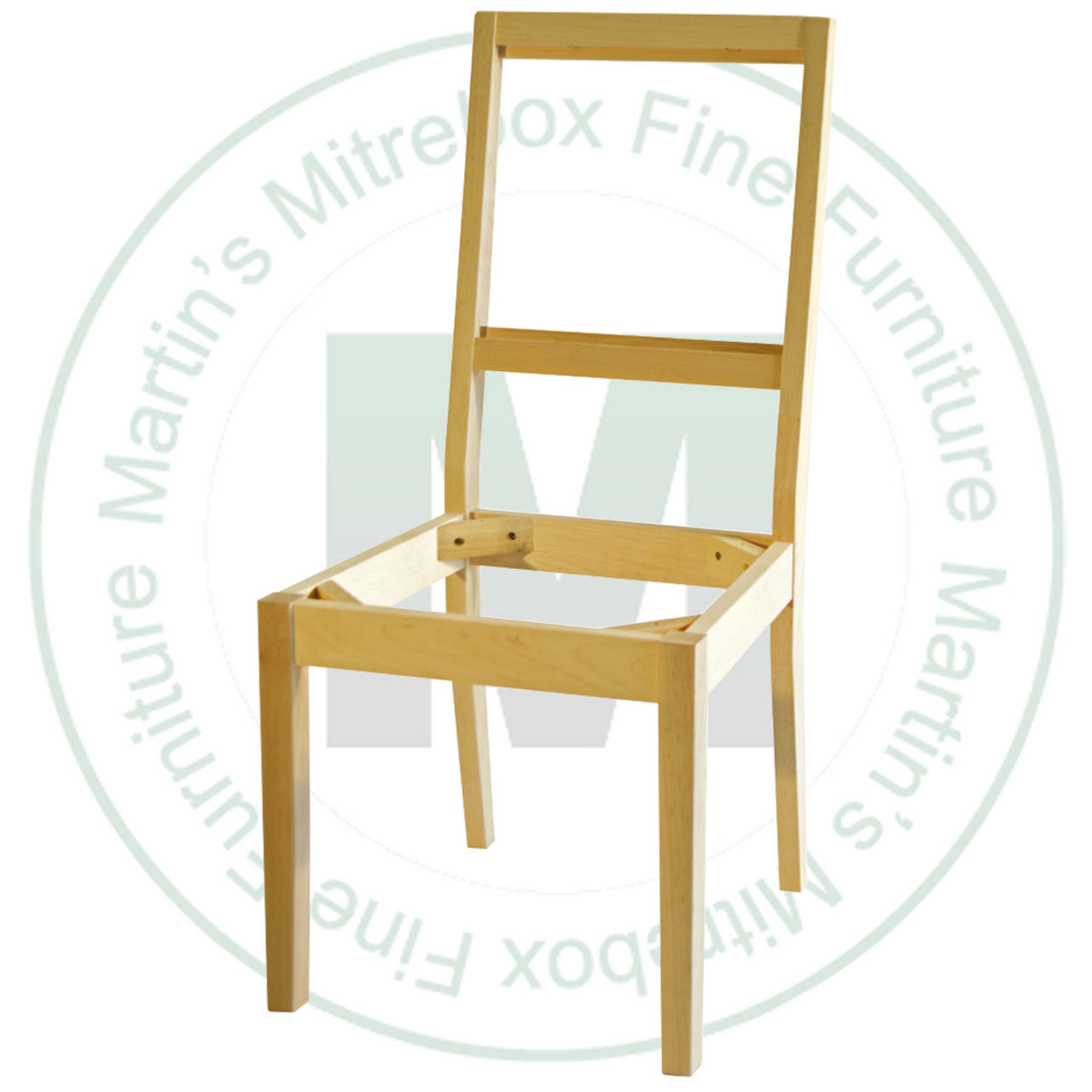 Maple Vangogh Side Chair With Upholstered Seat