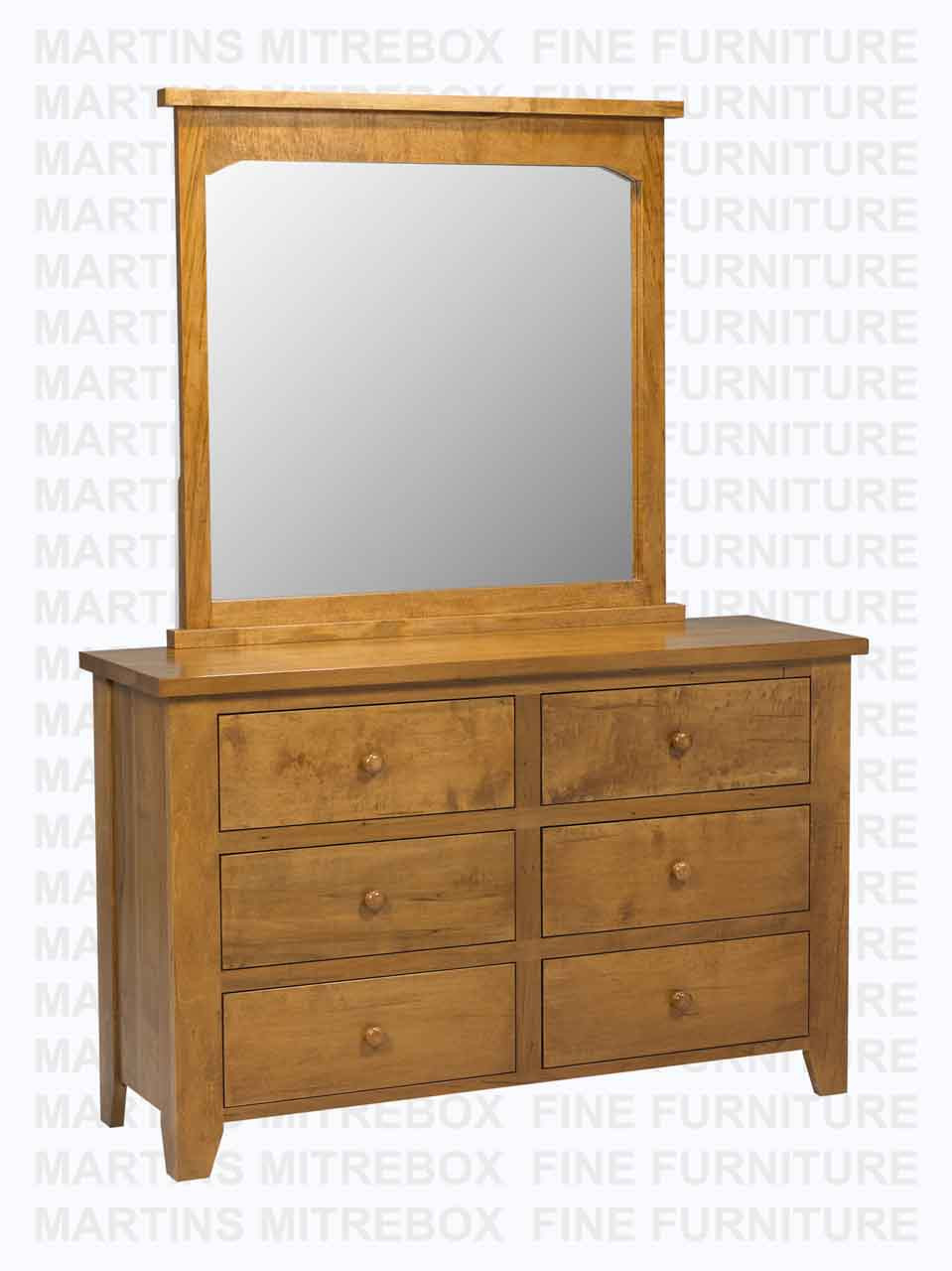 Pine Rough Cut Dresser 18''D x 36''H x 54''W