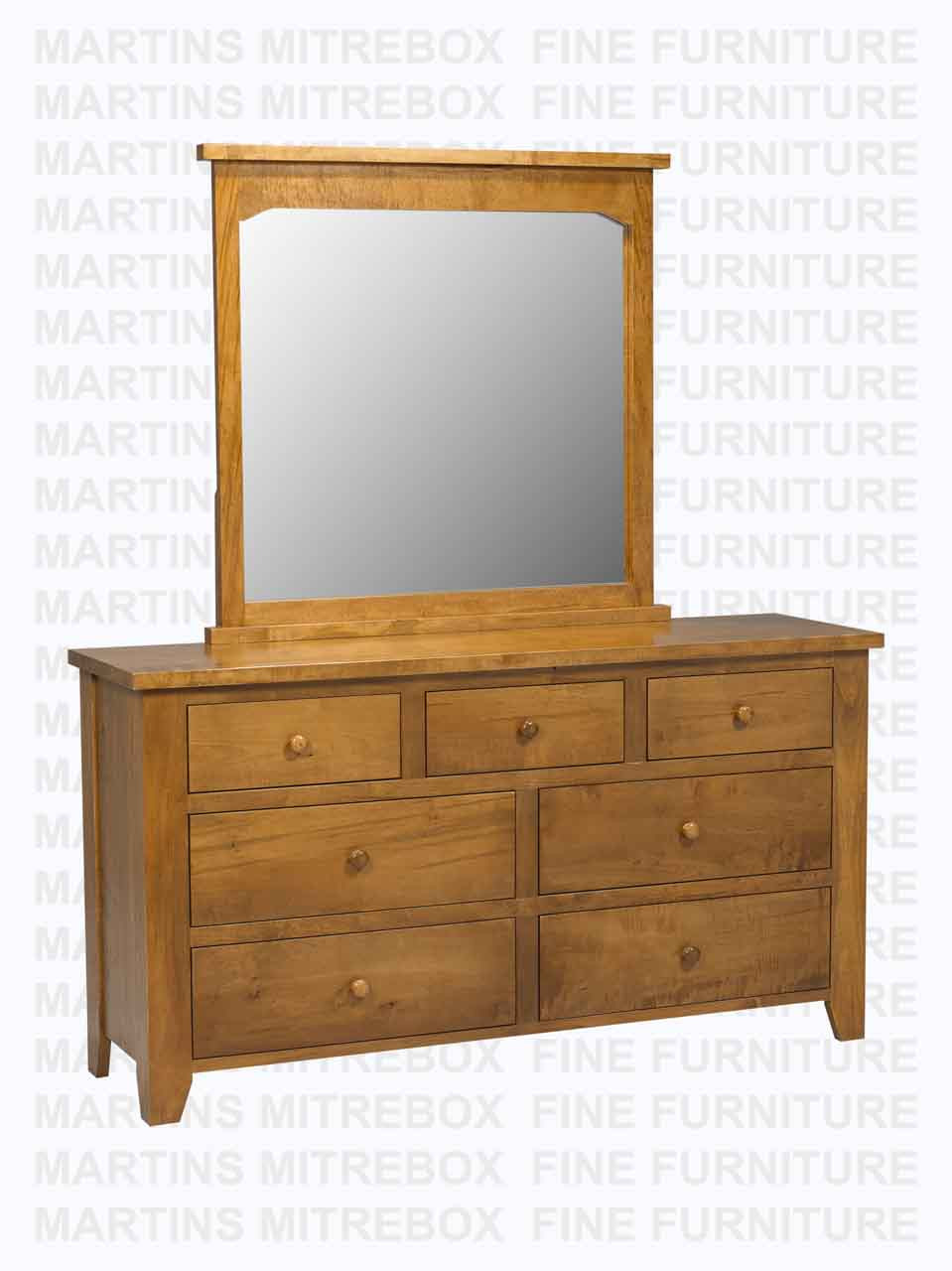 Pine Rough Cut Dresser 18''D x 36''H x 64''W