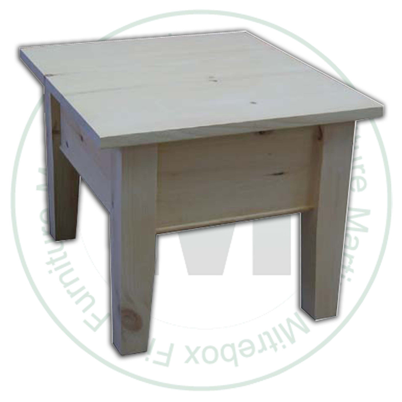 Pine A Series End Table 21''H x 21''W x 24''D