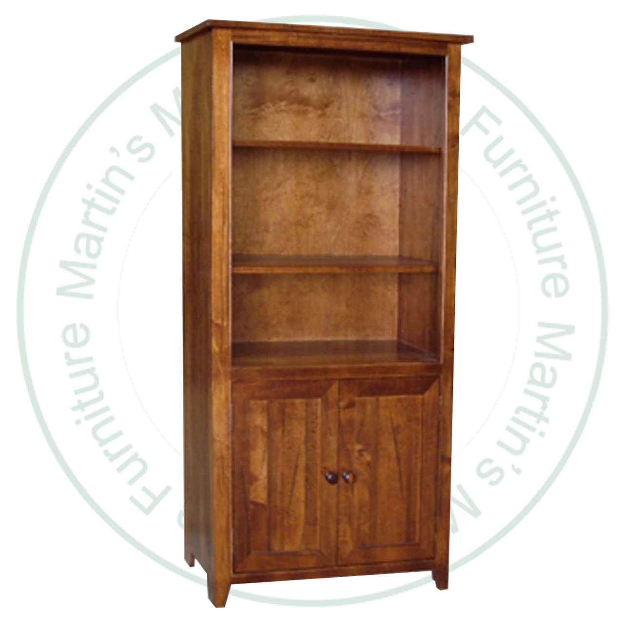 Pine A Series 2 Door Bookcase 36''W x 70''H x 14''D