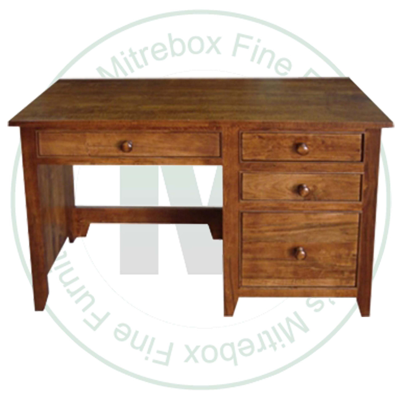 Pine A Series Student Desk 22''D x 46''W x 30''H With 3 Drawers And Square Legs